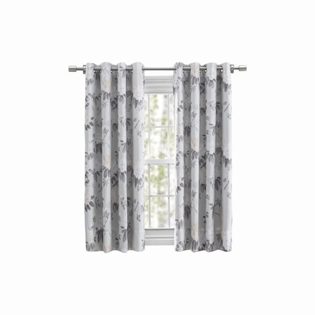 Mystic Garden Floral Blackout Grommet Curtain Panel With Wand
